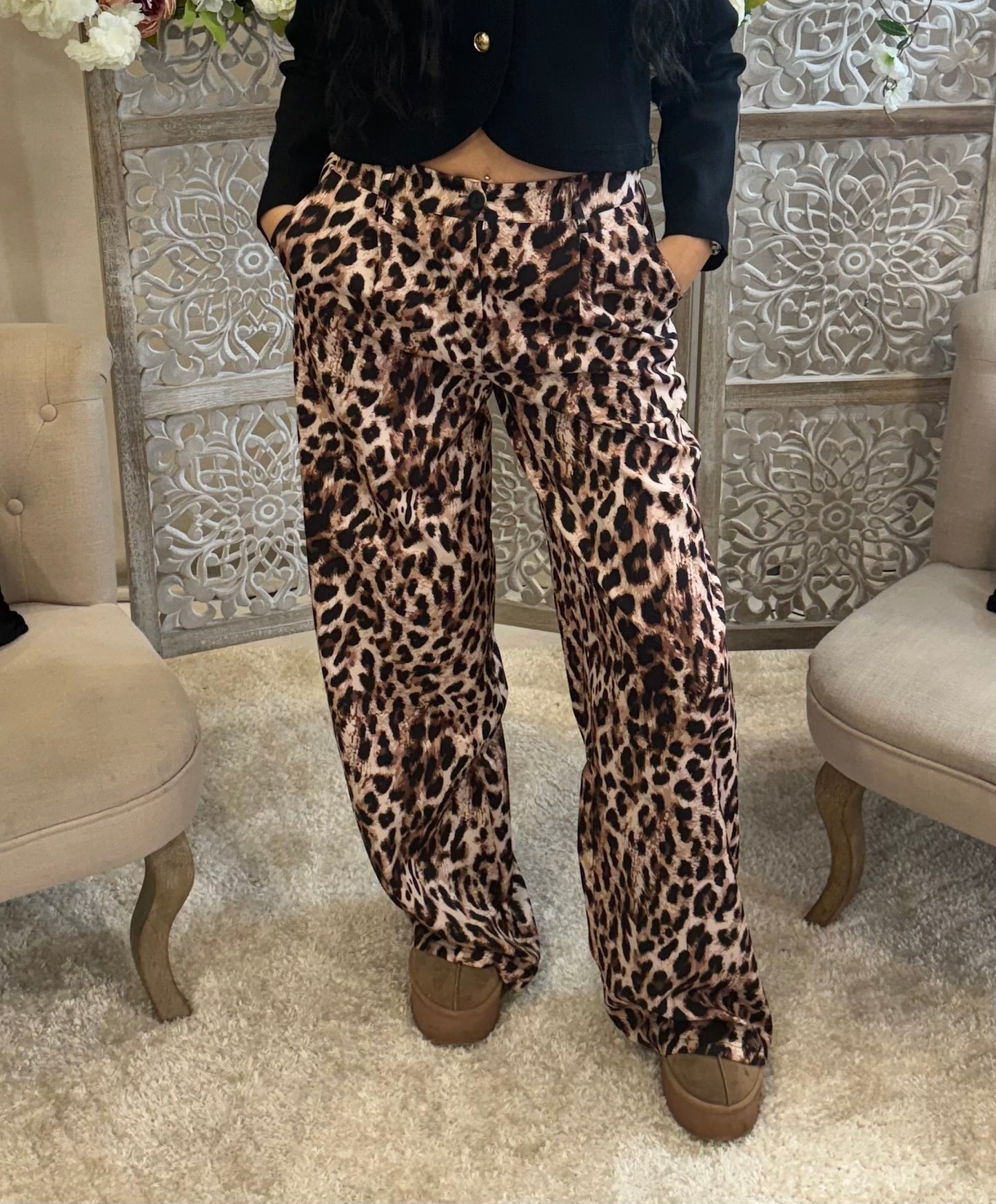 pantalon fluide léopard 🐆